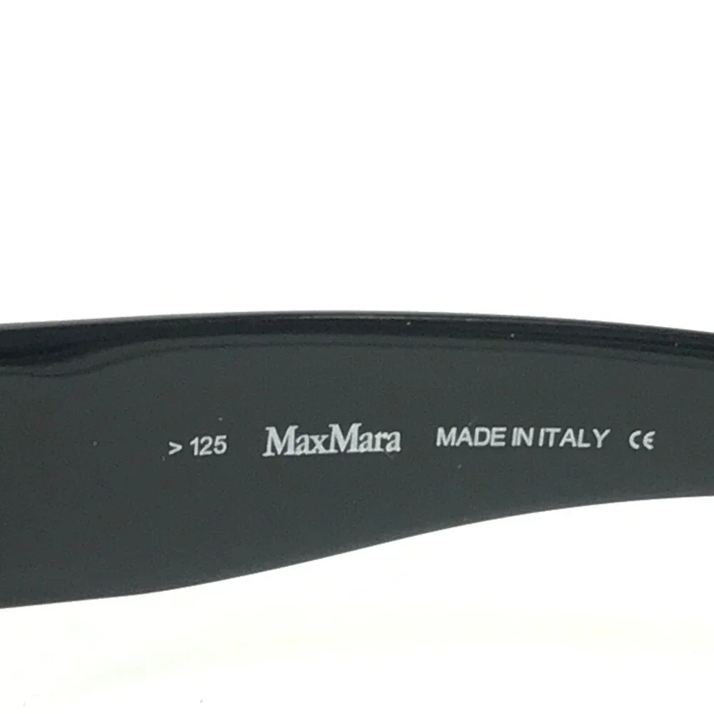 Max Mara Sunglasses MM 617/S 3X9 Black Wrap Frames with Black Shield Lens